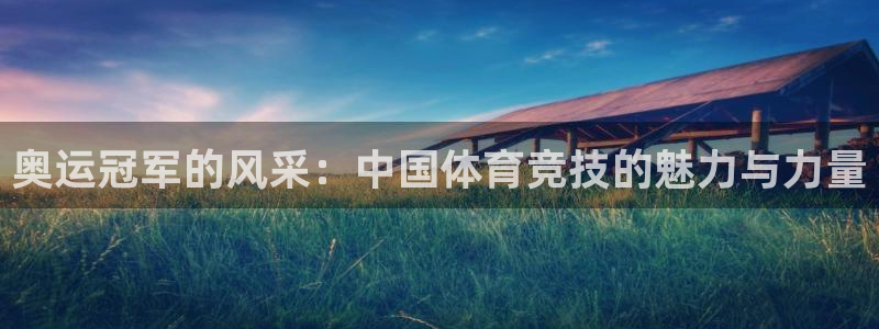 米兰体育官网下载平台：奥运冠军的风采：中国体育竞技的魅力与力